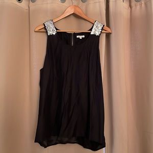 Walter Silk Black Tank Top
